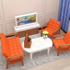 Mid Century Modern Dollhouse Furnishings